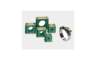 Pipe clamps in PU and rigid
